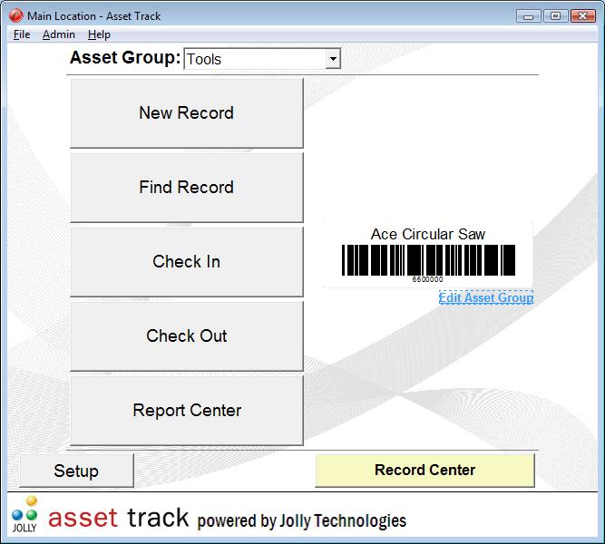 Asset Track Asset Management Software Screenshot