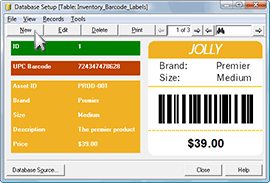 Edit Barcode Labels Enter Barcode Label Data