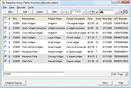 Barcode Label Database Connectivity