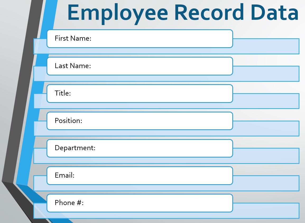 Employee Record Information