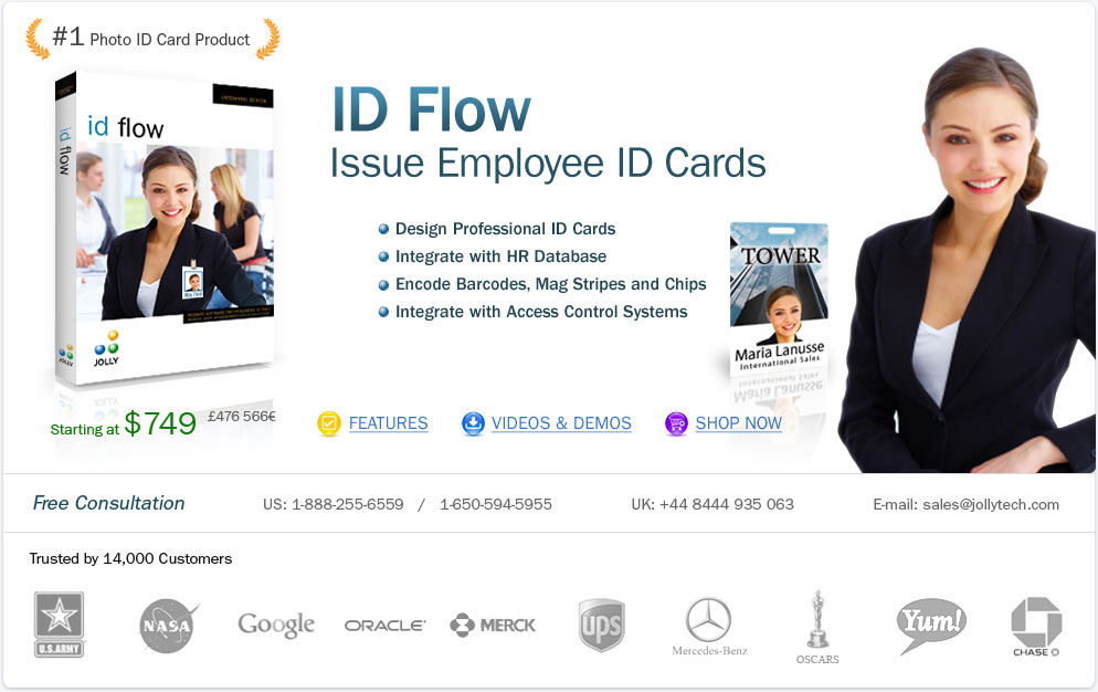Employee Id Card Software to Issue Employee Photo ID Cards