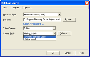 Label Flow Database Source