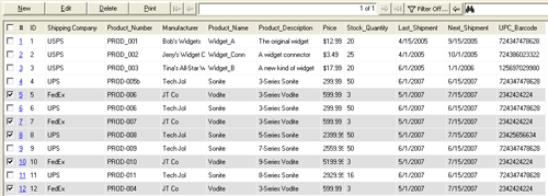 Label Flow Spreadsheet View