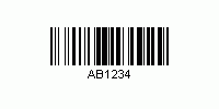 1D bar code