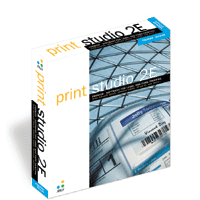Print Studio 2E - barcode label and photo ID card printing software
